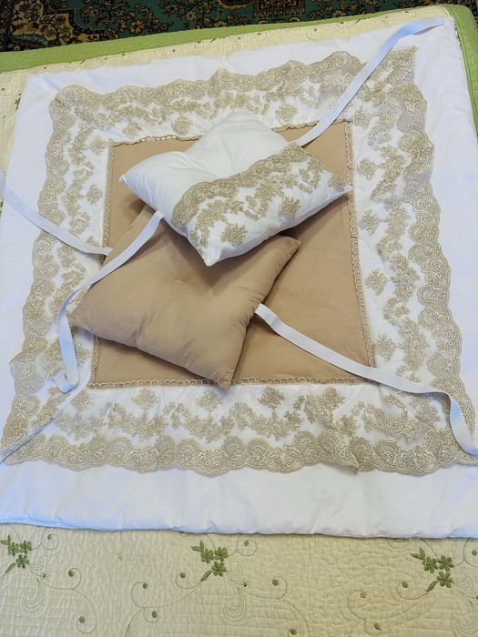 Детский конверт одеяло с двумя орто подушками