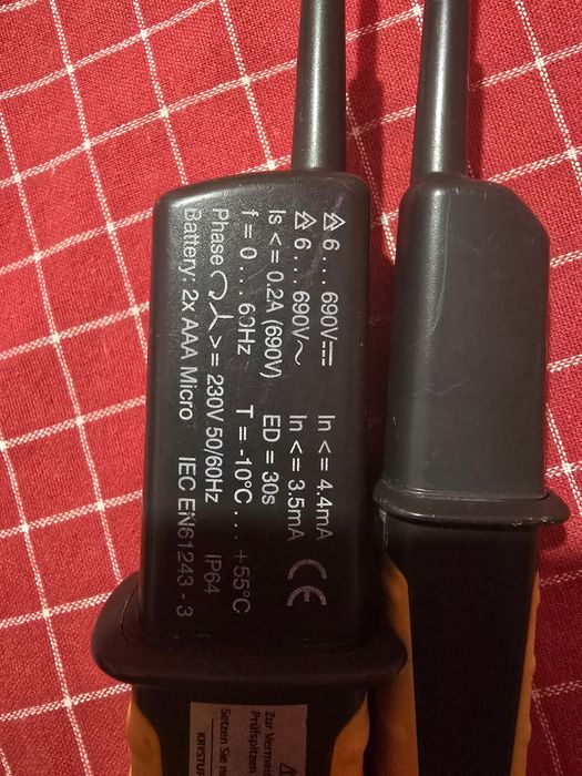 Aparat bipolar de tensiune cu LED, tester prot.diferentiala PANMV-690A