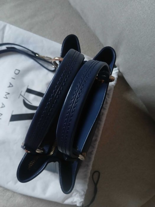 Geantă piele naturală Diamanti