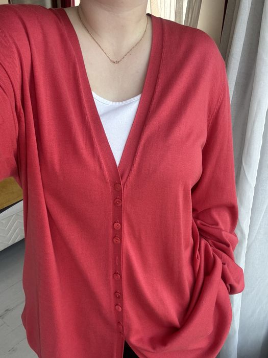 Cardigan matase si bumbac