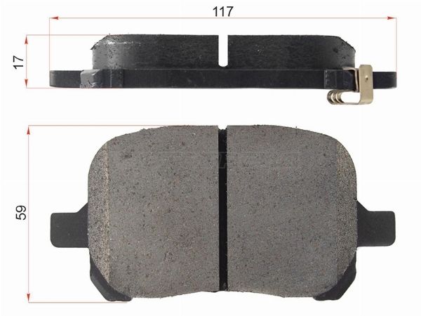 Колодки тормозные передние  Toyota Camry