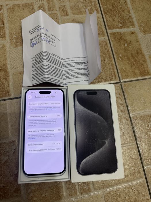 iPhone 15 Pro 128GB.89%.В Идеале! 10/10.