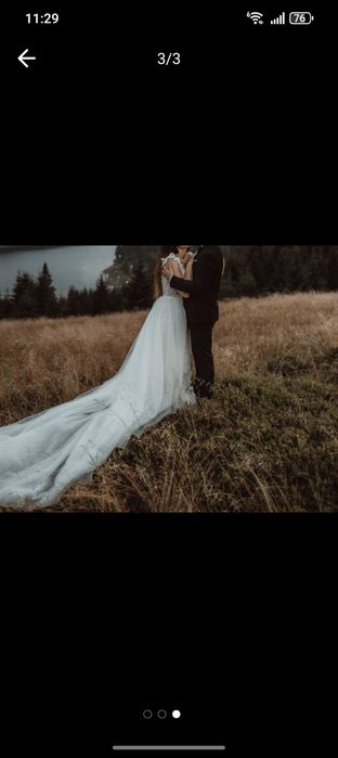 Rochie mireasa tip Sirena cu Trena si Voal inclus