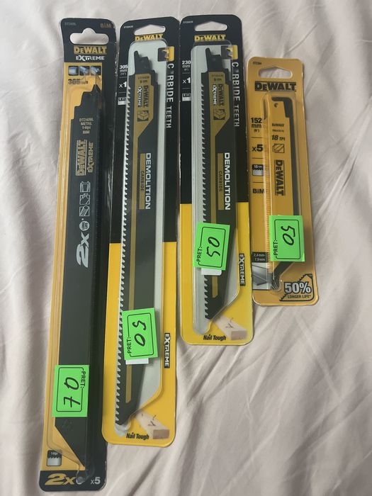 Dewalt panze  profesionale si baterie Bosch