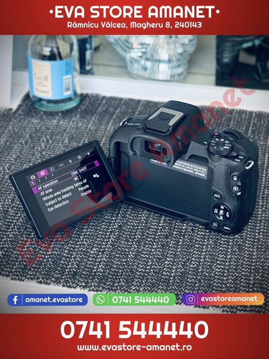Aparat Foto Mirrorless Canon EOS R50 Kit cu Obiectiv RF-S 18-45mm + RF-S 55-210mm