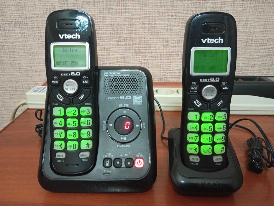 Продам радиотелефон VTECH две трубки на один телефонный номер.