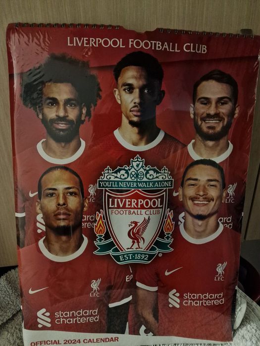 Оригинален Календар на Английския футболен отбор Liverpool от Anfield