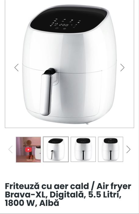 Air Fryer / Friteuza Biovita Brava XL