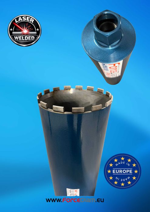 Ø 202 Carota Diamantata ForceDiam RS7-X, Diametru 202mm,L 450mm, 1 1/4