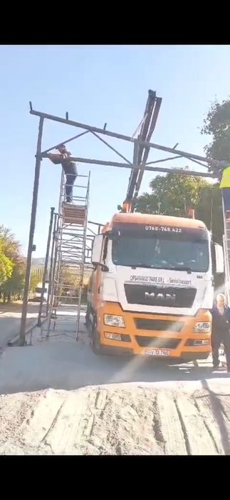 Inchiriez auto macara transport materiale construcții și  container