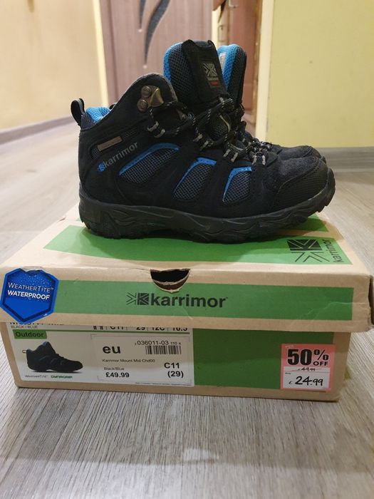 Детски боти karrimor waterproof номер 29 стелка 16.5см