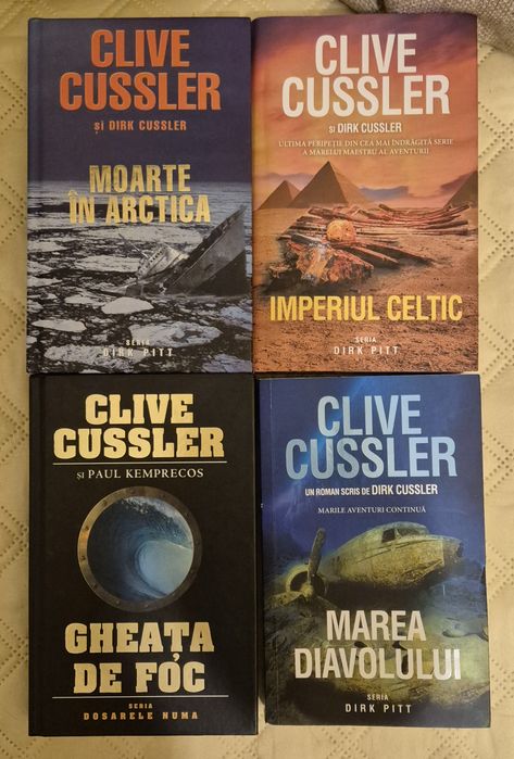 Lot 4 carti de aventura de Clive Cussler