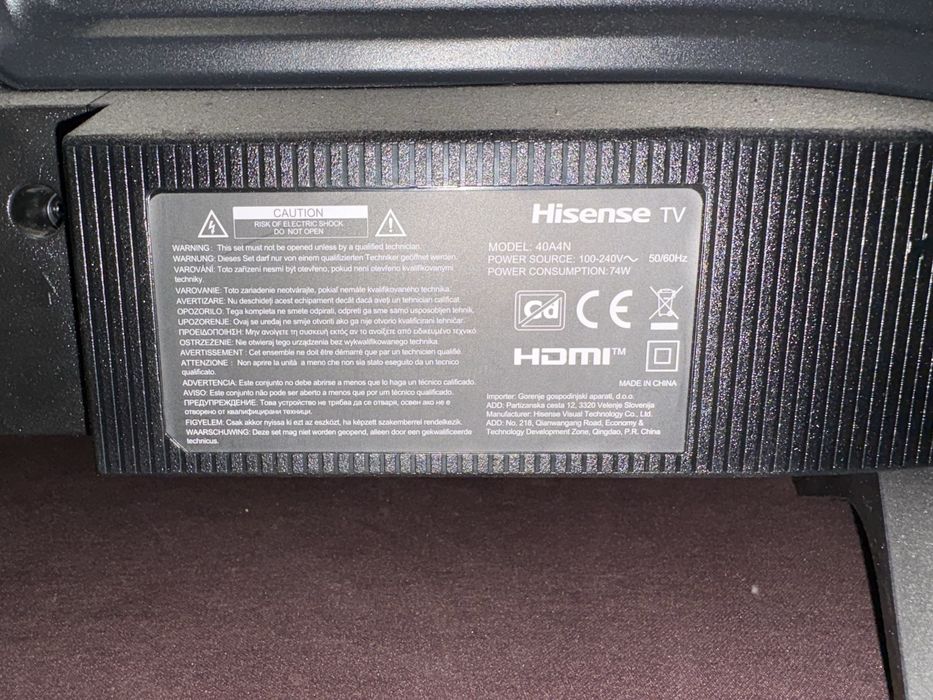 Телевизор Hisense 40 A4N