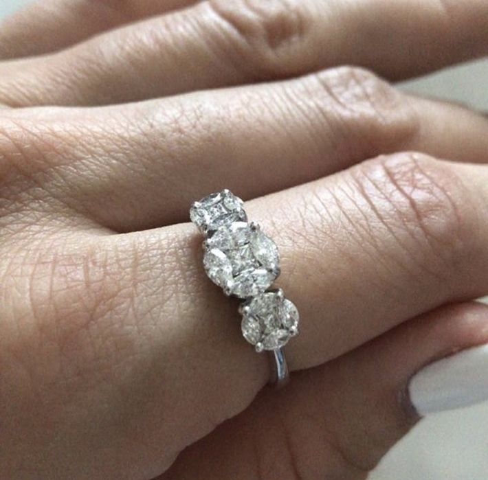 Кольцо с брилиантами Alfieri & St. John.