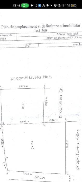 Teren proprietar Copou Iasi