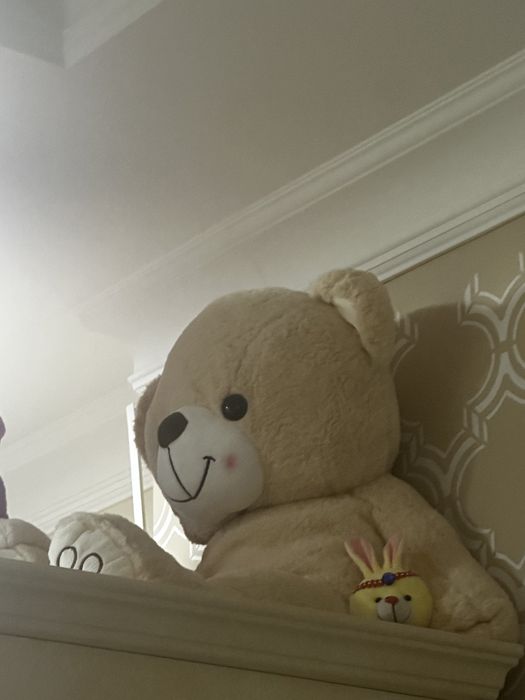 Мишка мягкий бежевый