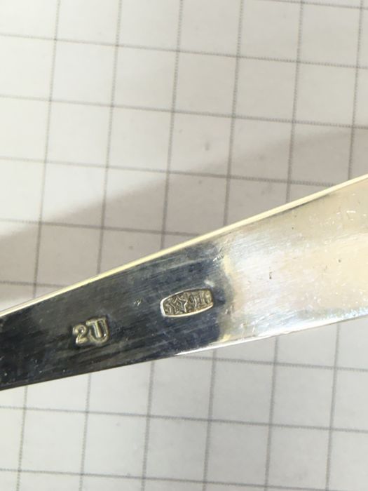 Серебряная чайная ложка Ссср