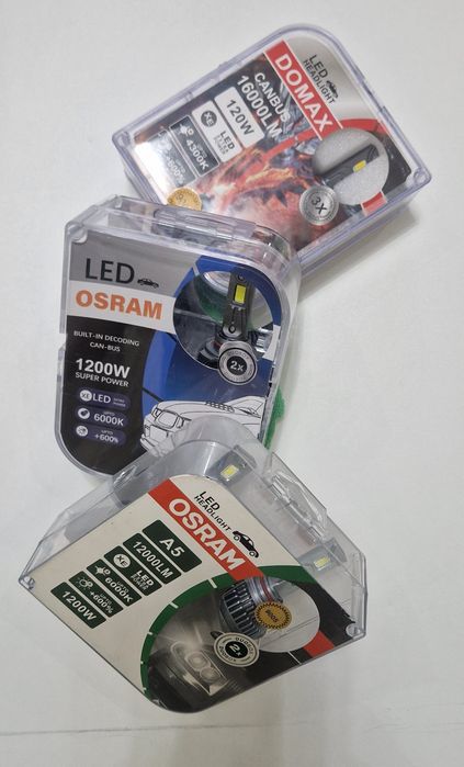 Продам ЛЭД, LED лампочки формат H11, HB3, D4S