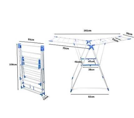 Сгъваем сушилник за дрехи простор за дрехи