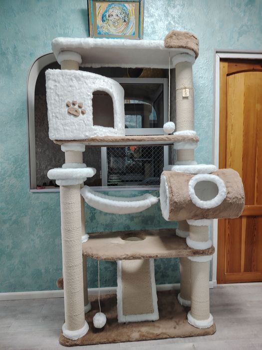 Когтеточка для кошки. Домик для кошки.