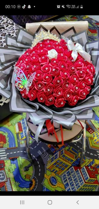 Buchet de trandafiri din sapun