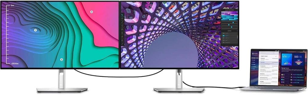 Dell UltraSharp U2723QE 27" 4K UHD WLED LCD 16:9 - Black, Silver