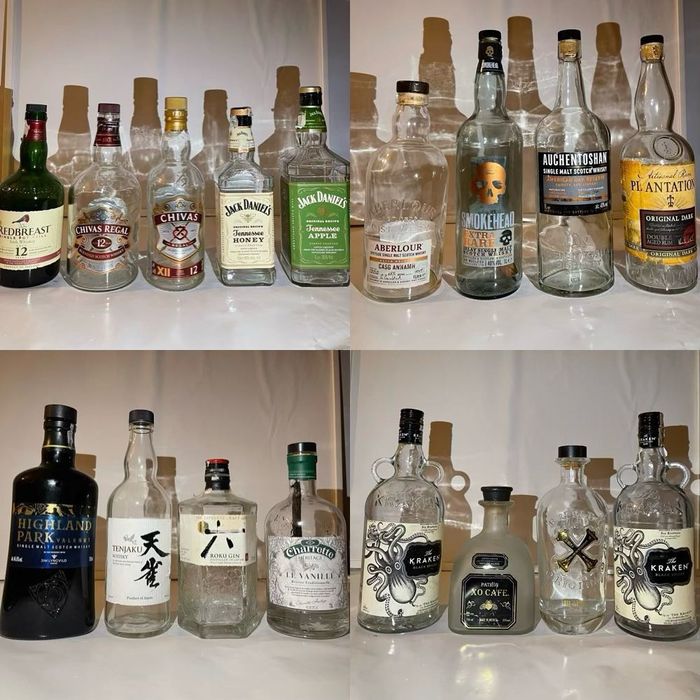 Бутилки от алкохол-Различни видове