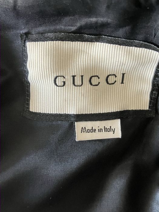 Оригинал кожанная куртка Gucci