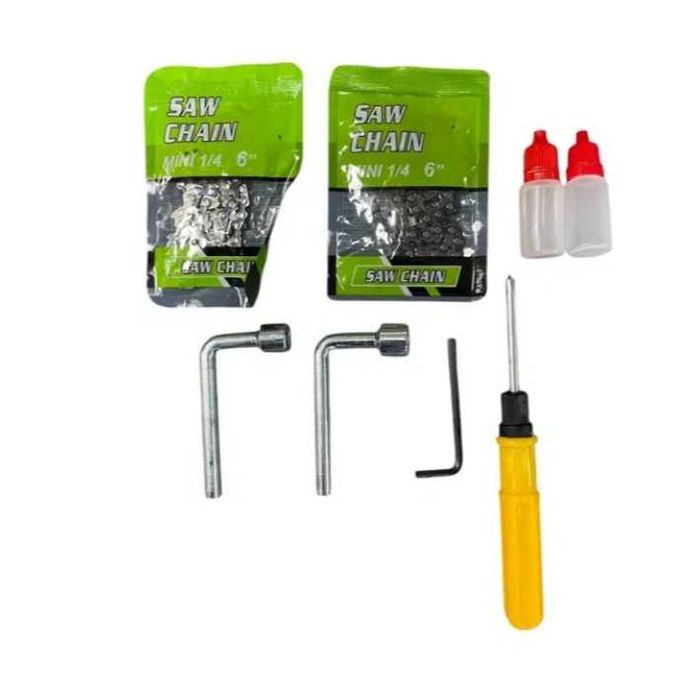 3в1 Комплект Лозарска Ножица, Трион за клони 15см и Тример за трева