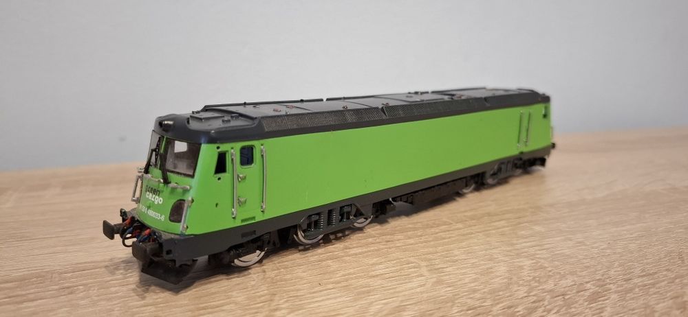 Vand macheta statica incompleta locomotiva Lema Green Cargo trenulet electric 1:87 h0