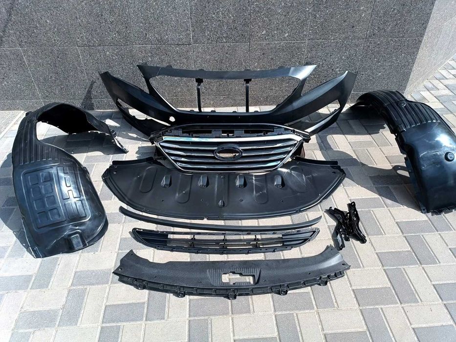 Бампер решетка накладка подкрылок защита Hyundai Sonata Lf 14-17
