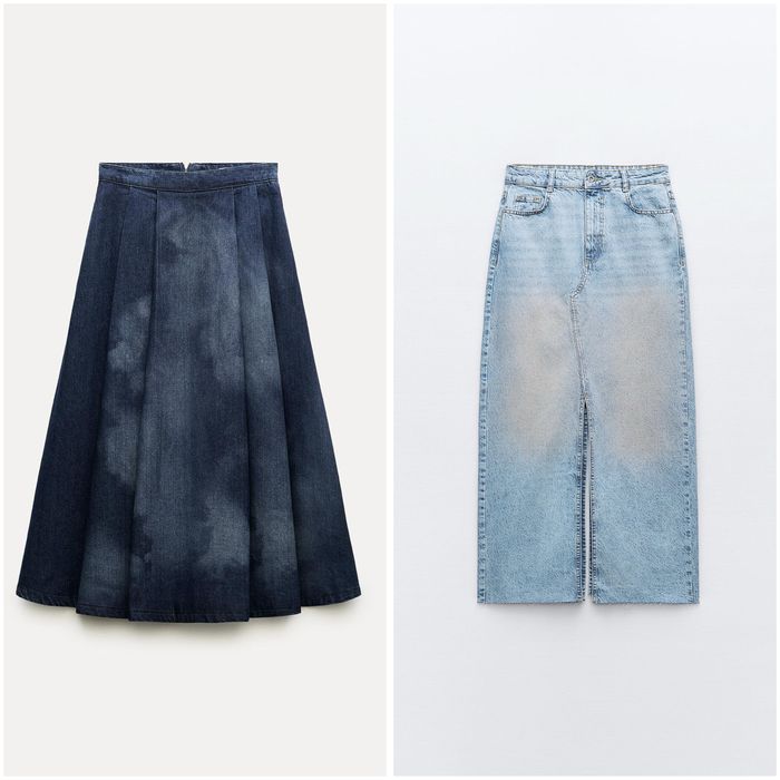 Дънкови поли zara зара