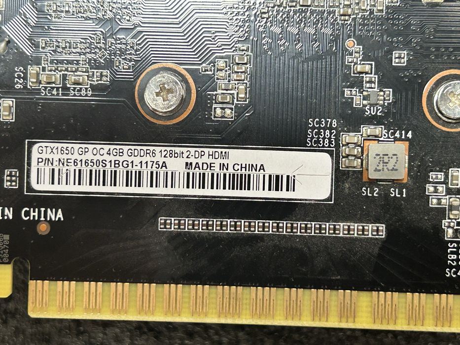 Видеокарта Nvidia Geforce GTX 1650 4gb