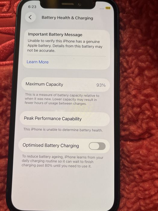 Iphone 12 mini blue син 93% батерия КАТО НОВ