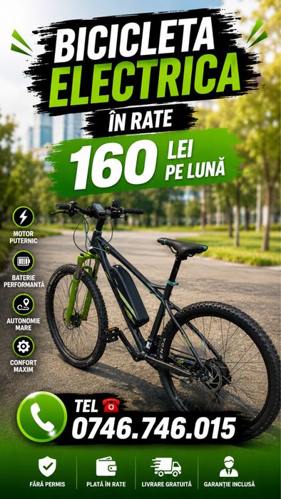 Bicicleta Electrica - NOUA - Garantie 2 ani - Transport Gratis