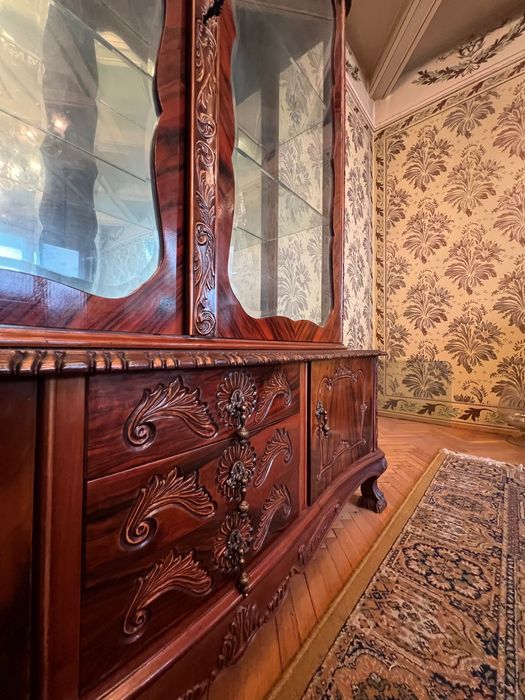 Set mobilier de arta, sculptat - lemn fag / nuc_Craiova