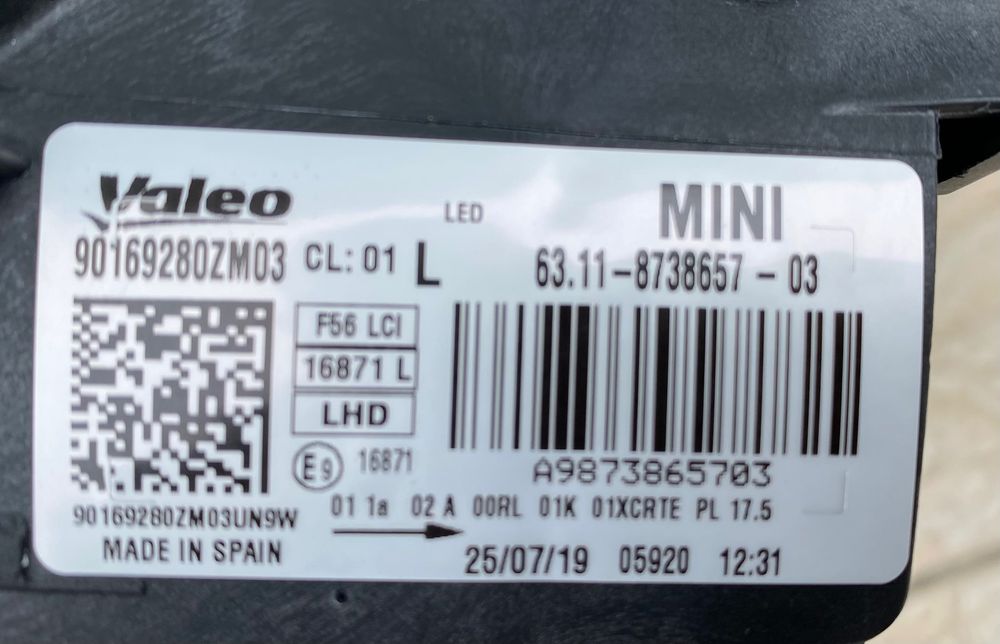 Фарове far LED фар за Мини Купър Mini Cooper F54 F55 F56 F57 LCI
