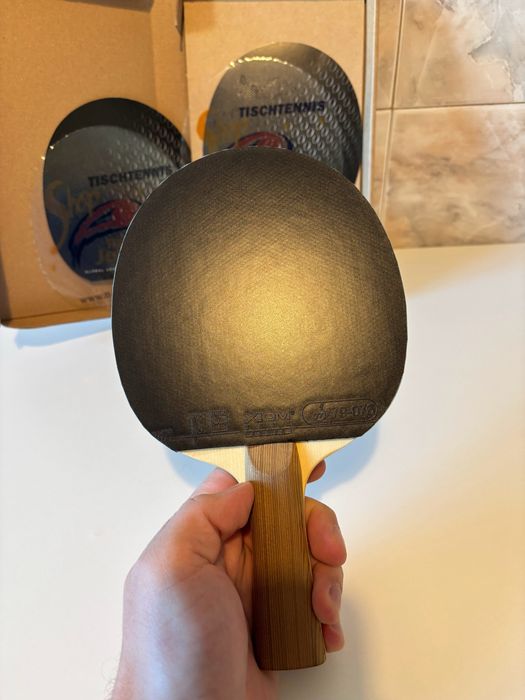 Paleta ping pong Custom Table Tennis Pure Hinoki + Xiom Vega Korea