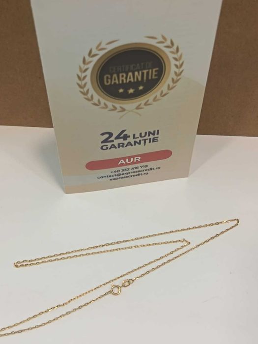 (AG41) Lant aur, 14k  b51653. Certificat de garantie