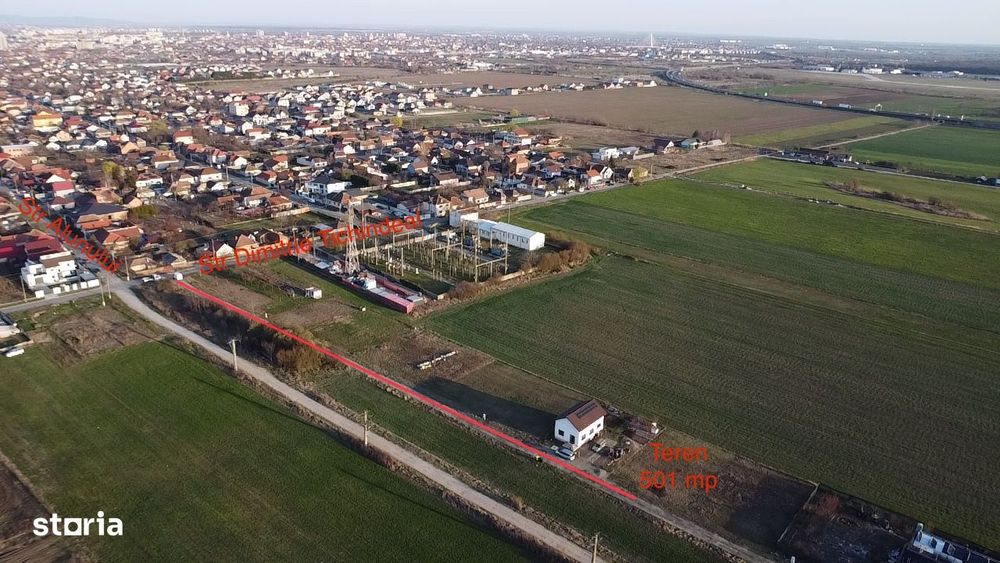 Teren de vânzare intravilan 501mp 19ml Bujac cu proiect (posibil rate)