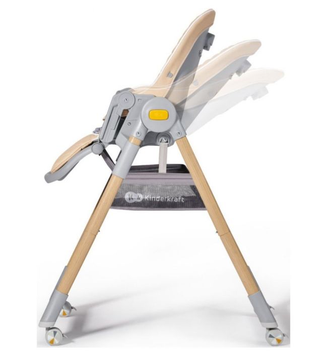 Столче за хранене KinderKraft - Lastree, дървесно