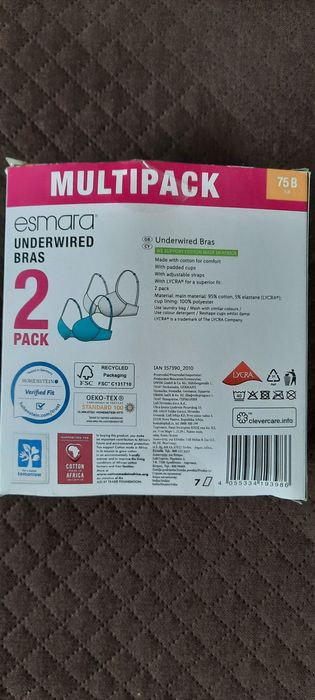 Set 2 sutiene Esmara NOU 75B