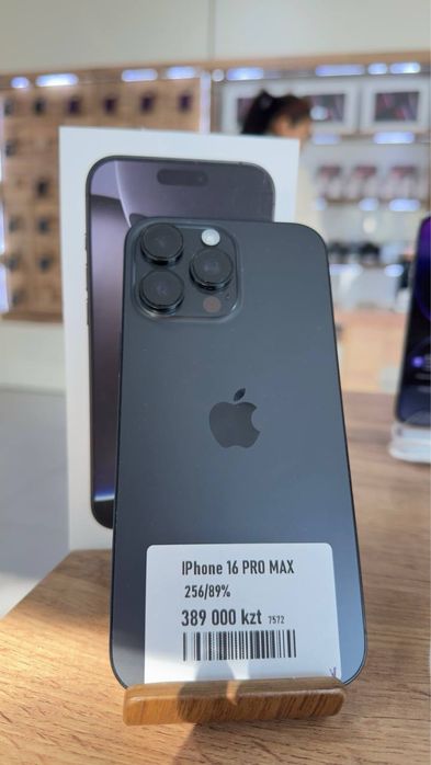 iPhone 16 ProMax•256GB/89%Black Айфон 16 ПроМакс•256ГБ/89%Черный