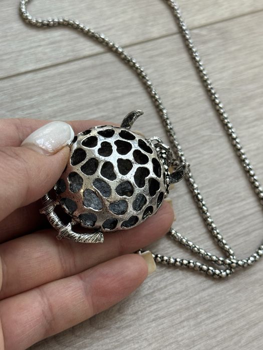 Кулон сова в камнях с цепью корея