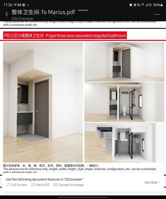 Gradina,modul de baie prefabricat 2,2 mp, hotel, container, magazin