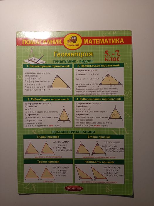 Продавам учебни помагала и ученици таблици
