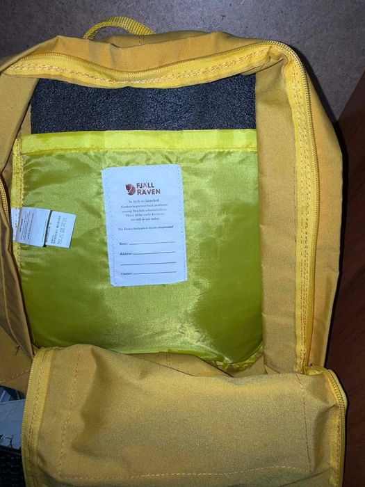Жълта раница Fjallraven Kanken