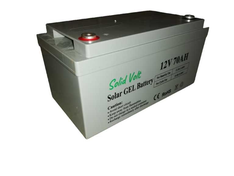 Baterie acumulator 12V / 70 Ah cu gel solar si descarcare lenta