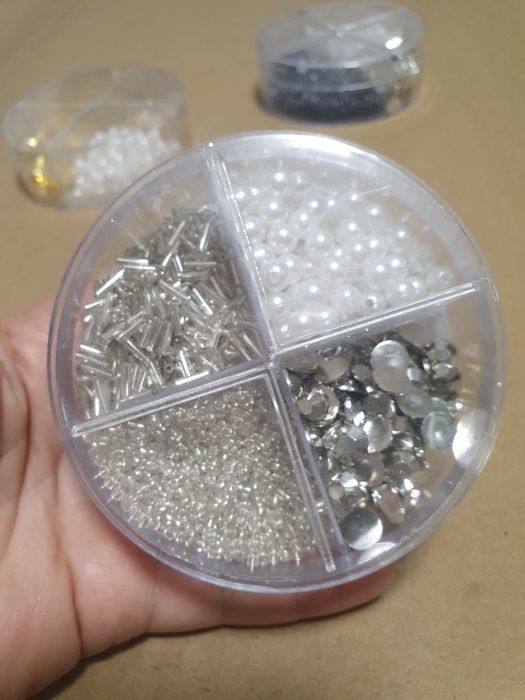 Комплект мъниста с пайети за бижута и декорации, Hobby Flora