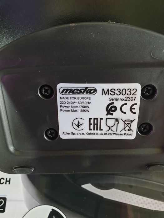 Sandwichmaker, Mesko, Teflon, 750W
